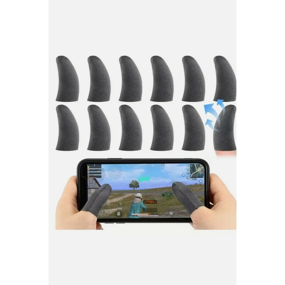Mobile Game Finger Sleeve Screen 12 Gaming Controller Touch Screen For COD PUBG
